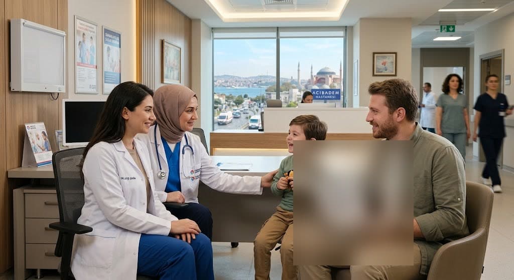 Özel hastanede uzman doktor muayenesi